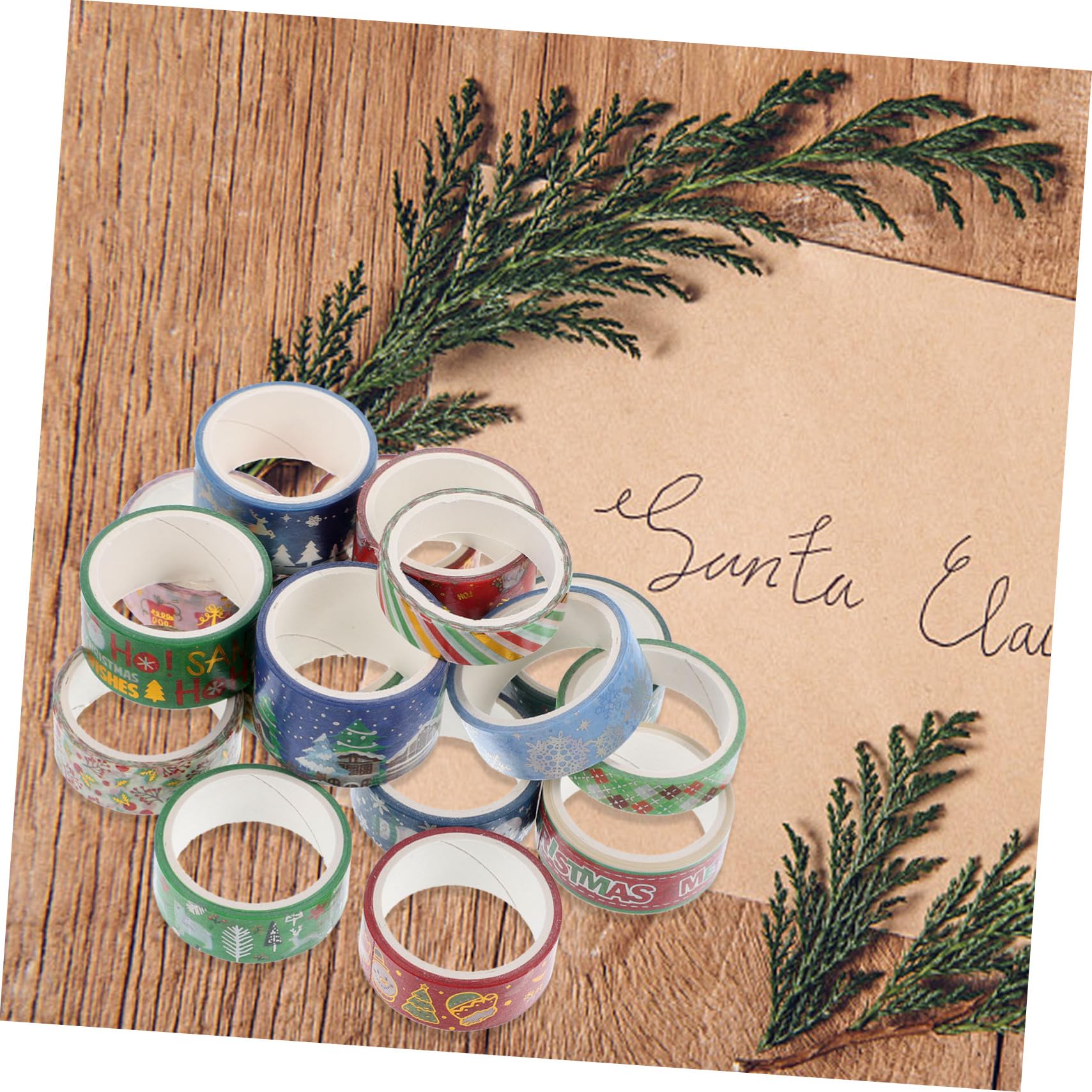 Tofficu Set Di 3 Nastri Washi - Sottili Decorativi Facili Da Applicare Ideali Per Lavori Artigianali Studenti Compleanni E Festività 16 * 3