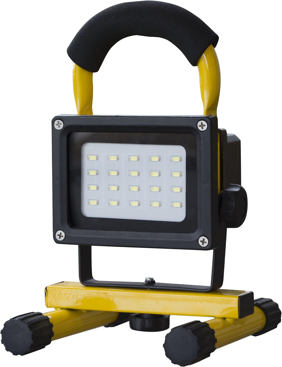 Buffalo Tools LED20 20 Led Floodlight Rechargable, Yellow, 9.5 H x 5.5 W x 6.5 D inches