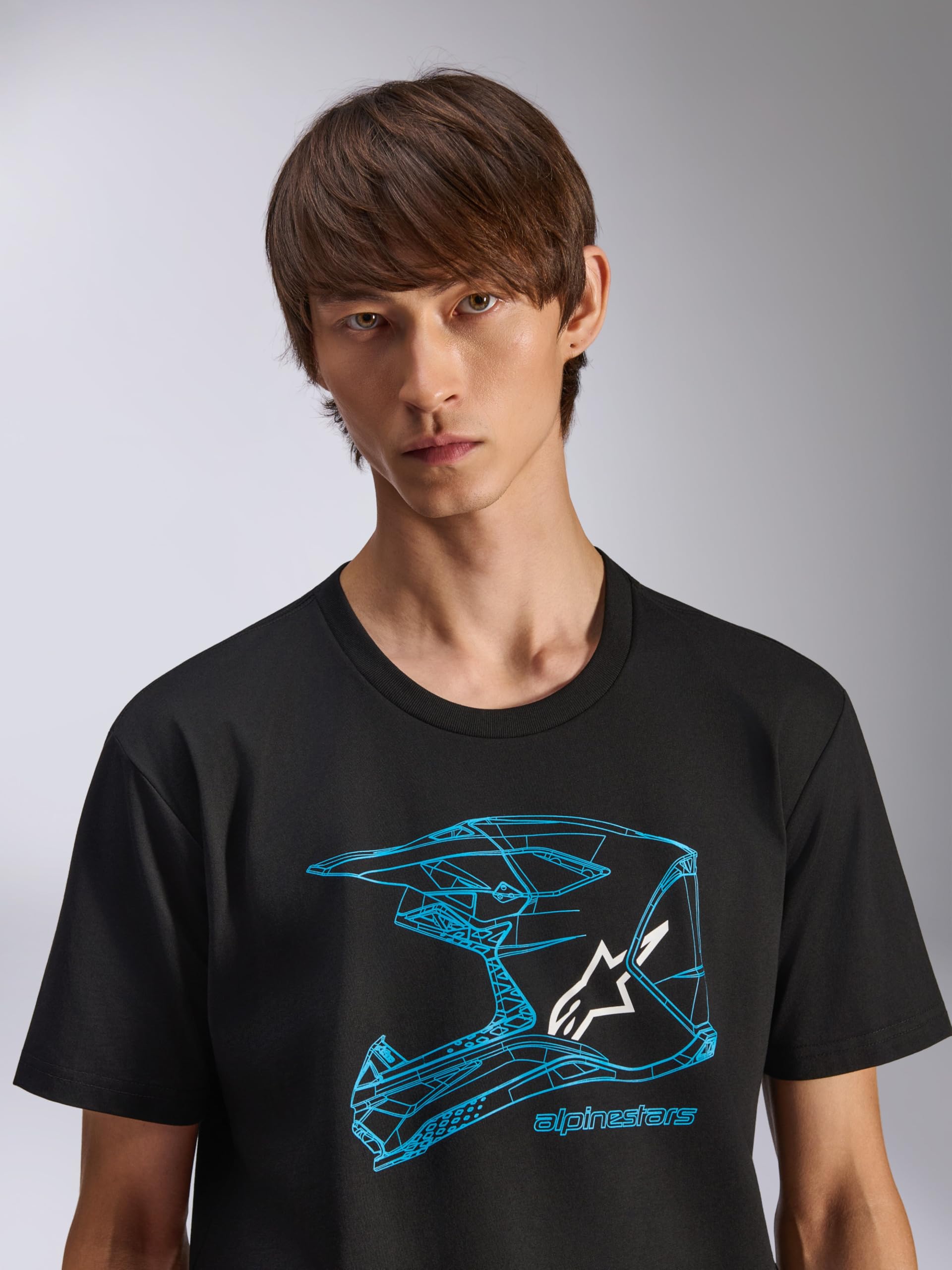Alpinestars MX Helmet Csf tee Camiseta Hombre (Pack de 1)