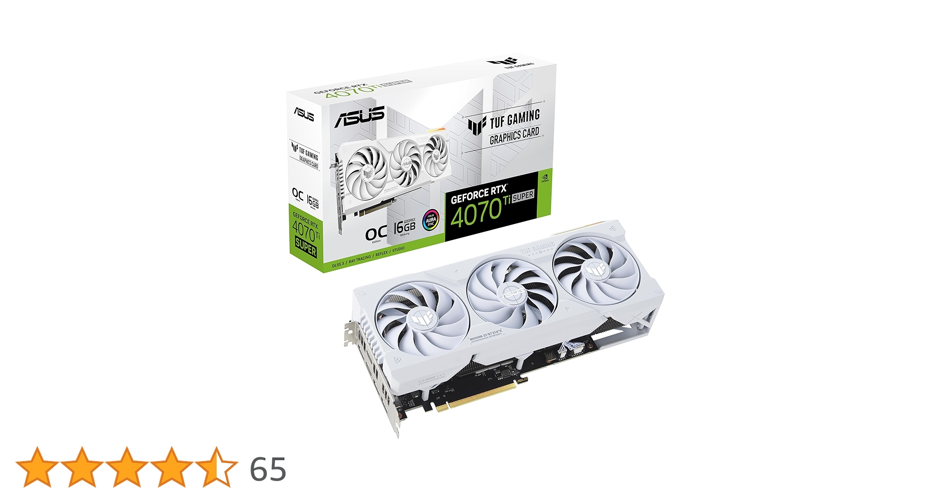 ASUS TUF Gaming NVIDIA GeForce RTX™ 4070 Ti Süper Beyaz OC Sürümü