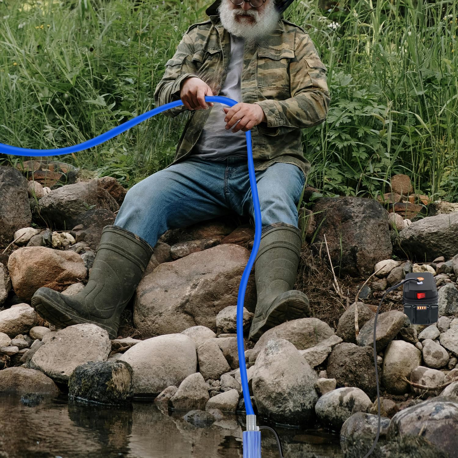 TIHOOK 38mm Submersible Water Pump for Makita BL 18V Battery, 100W Diesel Pump with Filter Mesh, for Vehicle & Marine Boat 8 81ht1ONOrHL. AC SL1500