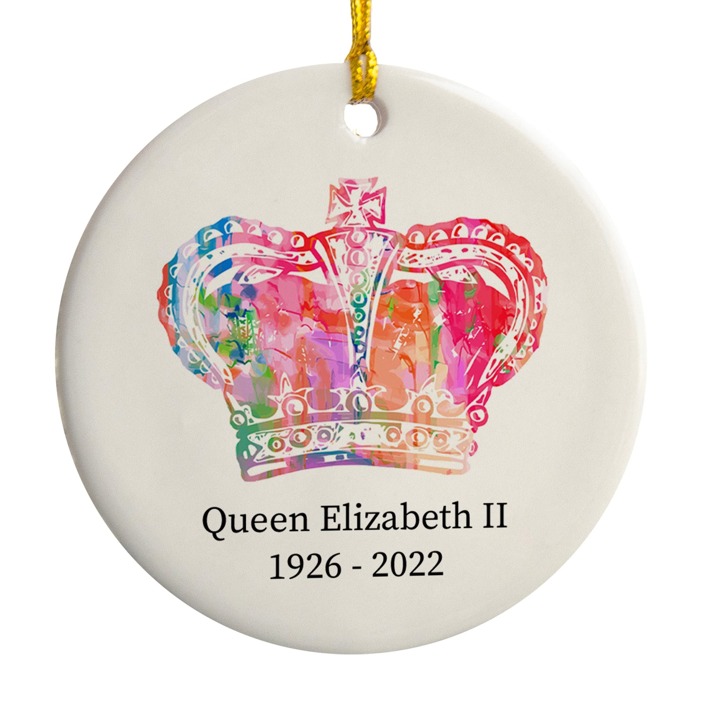 Queen Elizabeth II memorial Christmas Bauble - Queen gift fro Christmas Perfect Keepsake Gift Too!