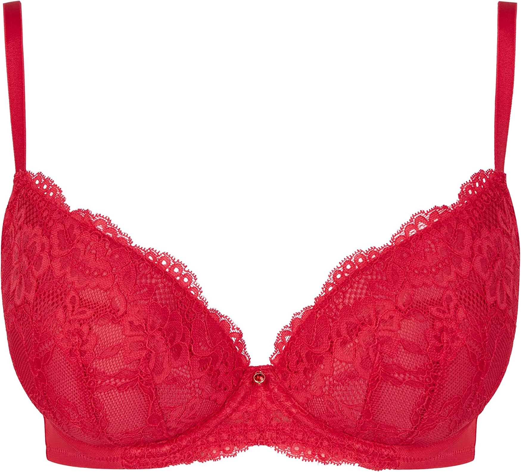 Ann SummersAnn Summers Sexy Lace Planet Plunge Bra for Women with Underwire Padded Cups and a Charm Detail - Ladies Bras - Women's Everyday Bras - Push up Bra - Removable Pads - Padded Bra