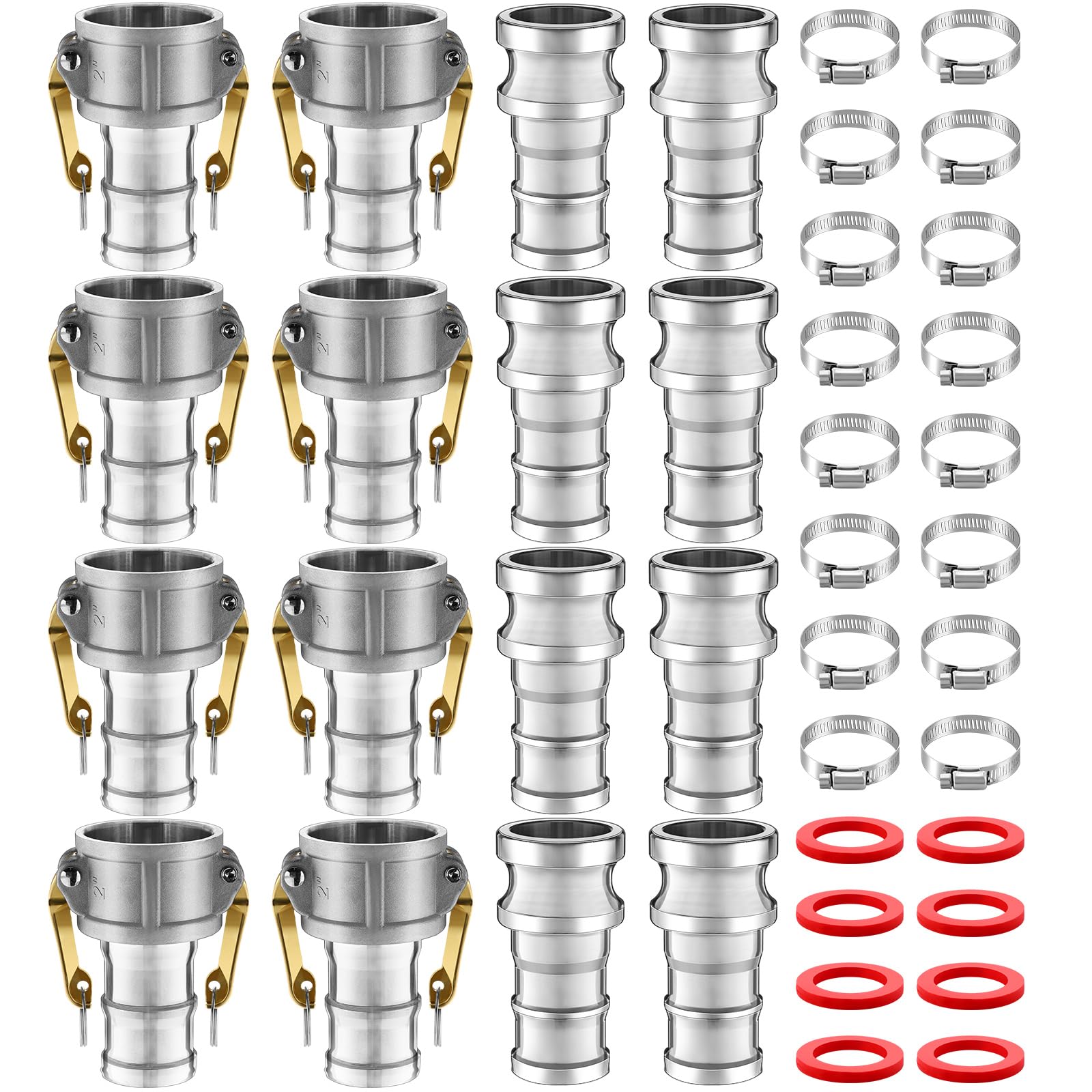 8 Set 2 Inch Camlock Fittings Type C&amp;E