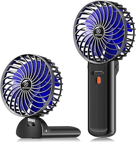 Miniatura 8 de JZCreater Ventilador de Escritorio USB, Mini Ventilador Portátil, Ventilador de Enfriamiento de Mesa de Escritorio de 3 Velocidades, Ventilador de