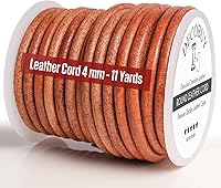 Vista 33 de Cordón de cuero para hacer joyas, cordón redondo de 2 mm, cuerda de 27 yardas utilizada para manualidades, cuerda para collar, trenzado - Negro