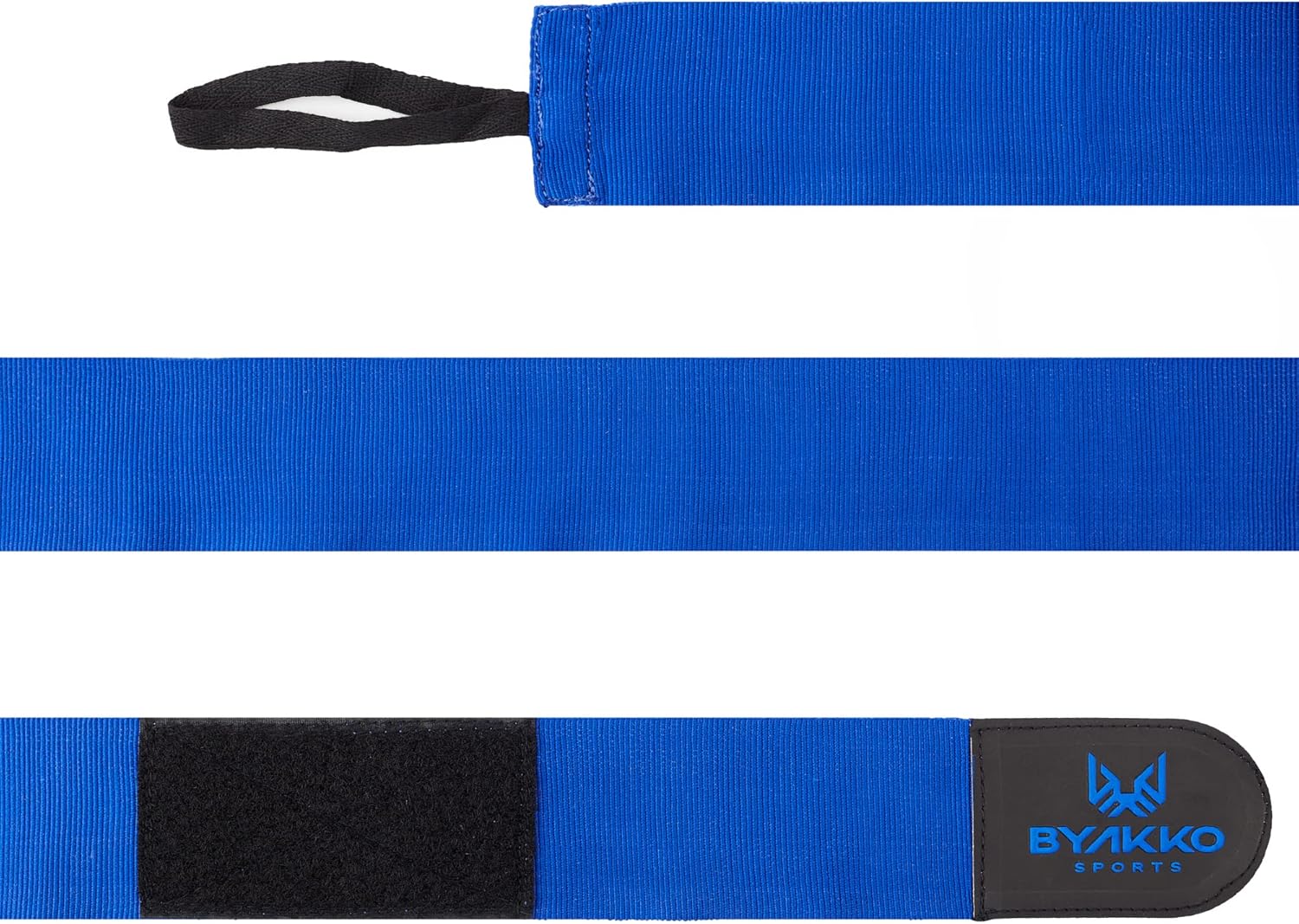 BYAKKO Boxing Hand Wraps Men Women - 180 Inch Elasticated Thumb Loop Bandages - Mexican Style Wrist Wrap Protection - Vendas de Boxeo for Muay Thai MMA Martial Arts Kickboxing - Premium Cotton Blend