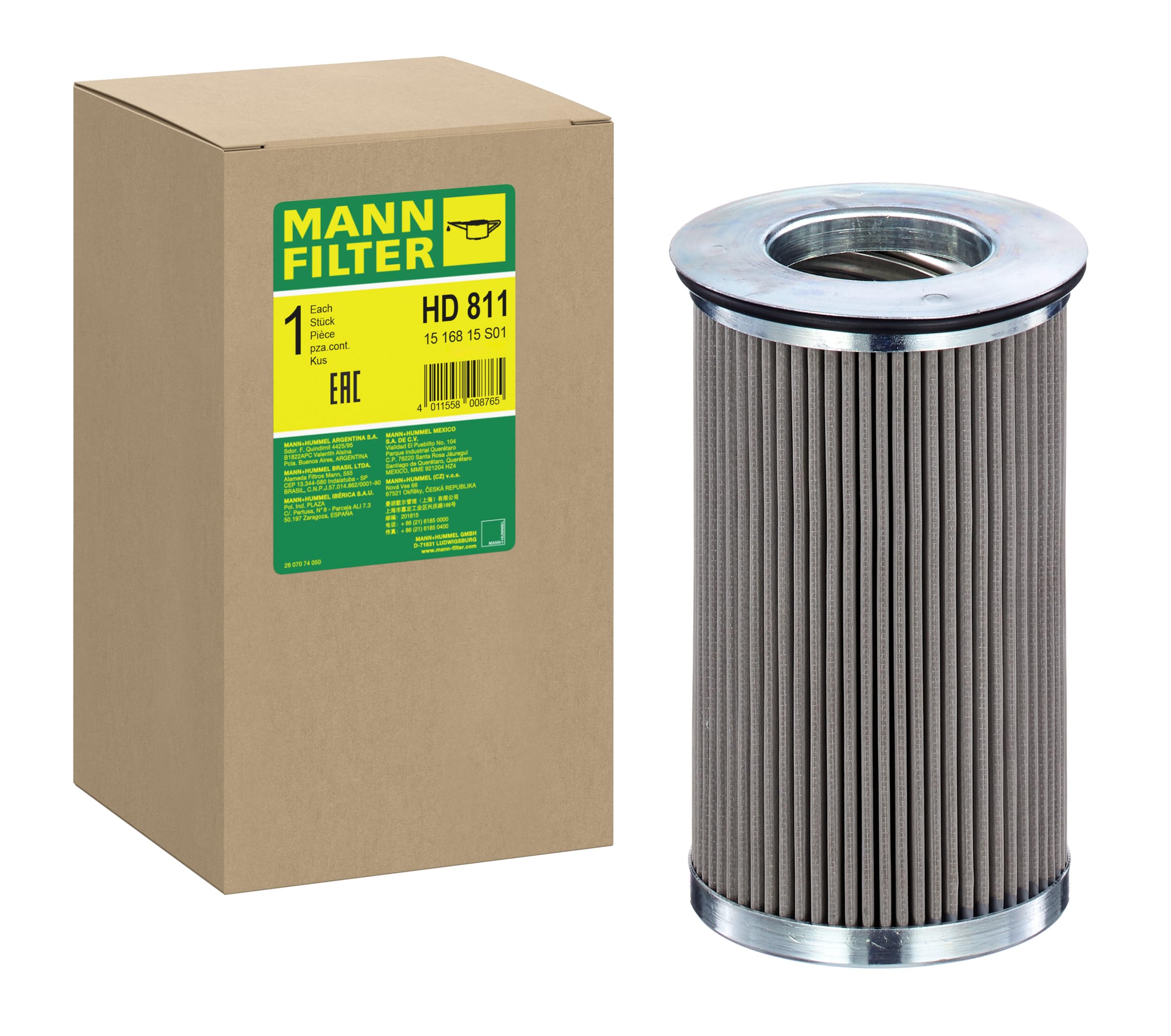 MANN-FILTER HD 811 Hydraulika - MASZYNY BUDOWLANE