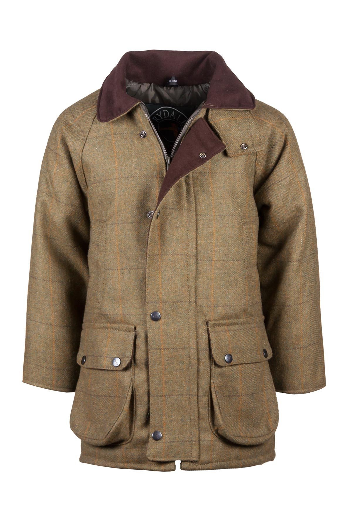Rydale Junior Boy's Derby Tweed Outdoor Sporting Jacket Kid's Country Wool Tweed Coat