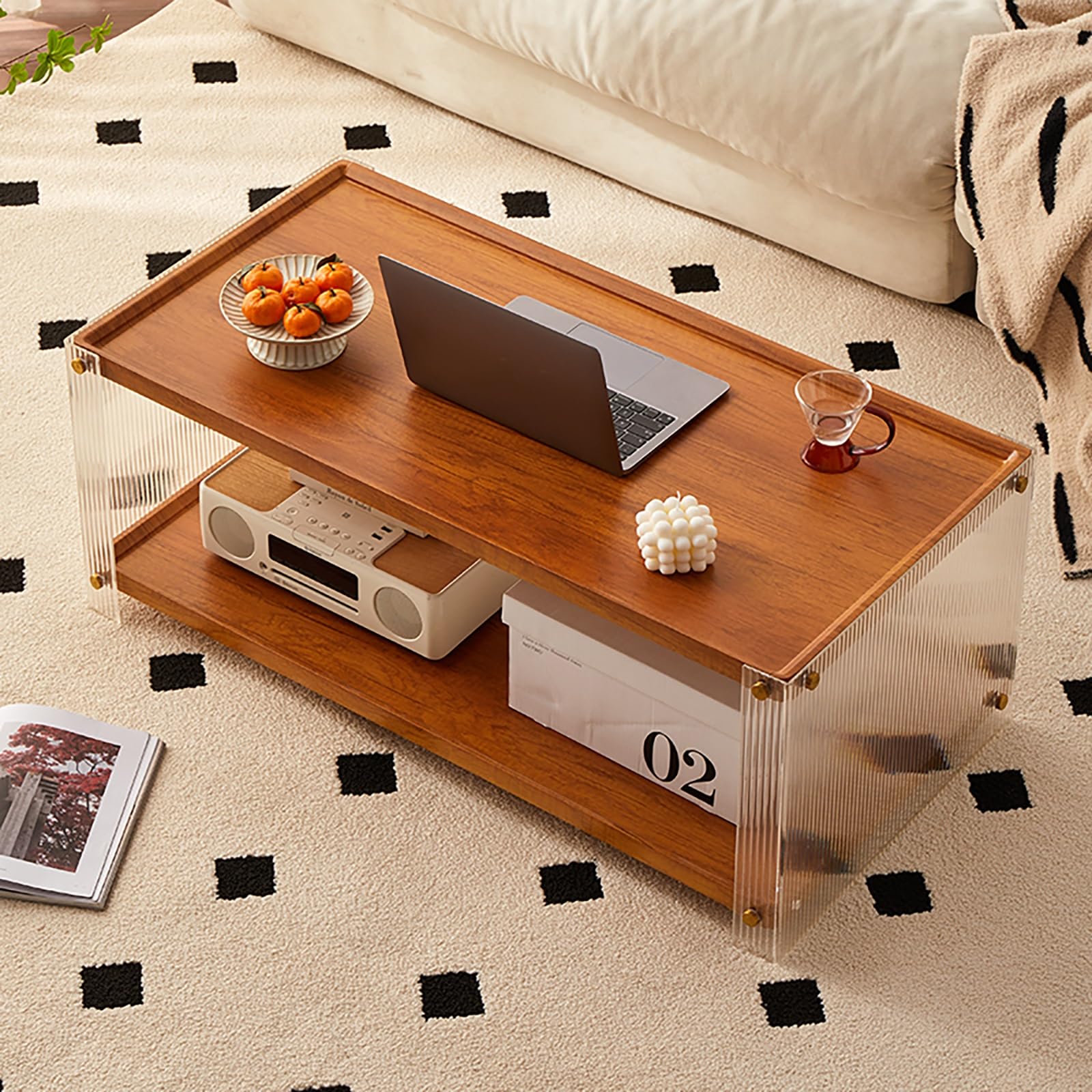 Table à thé de loisirs en bois de 81cm pour équiper un studio, un bureau ou un salon