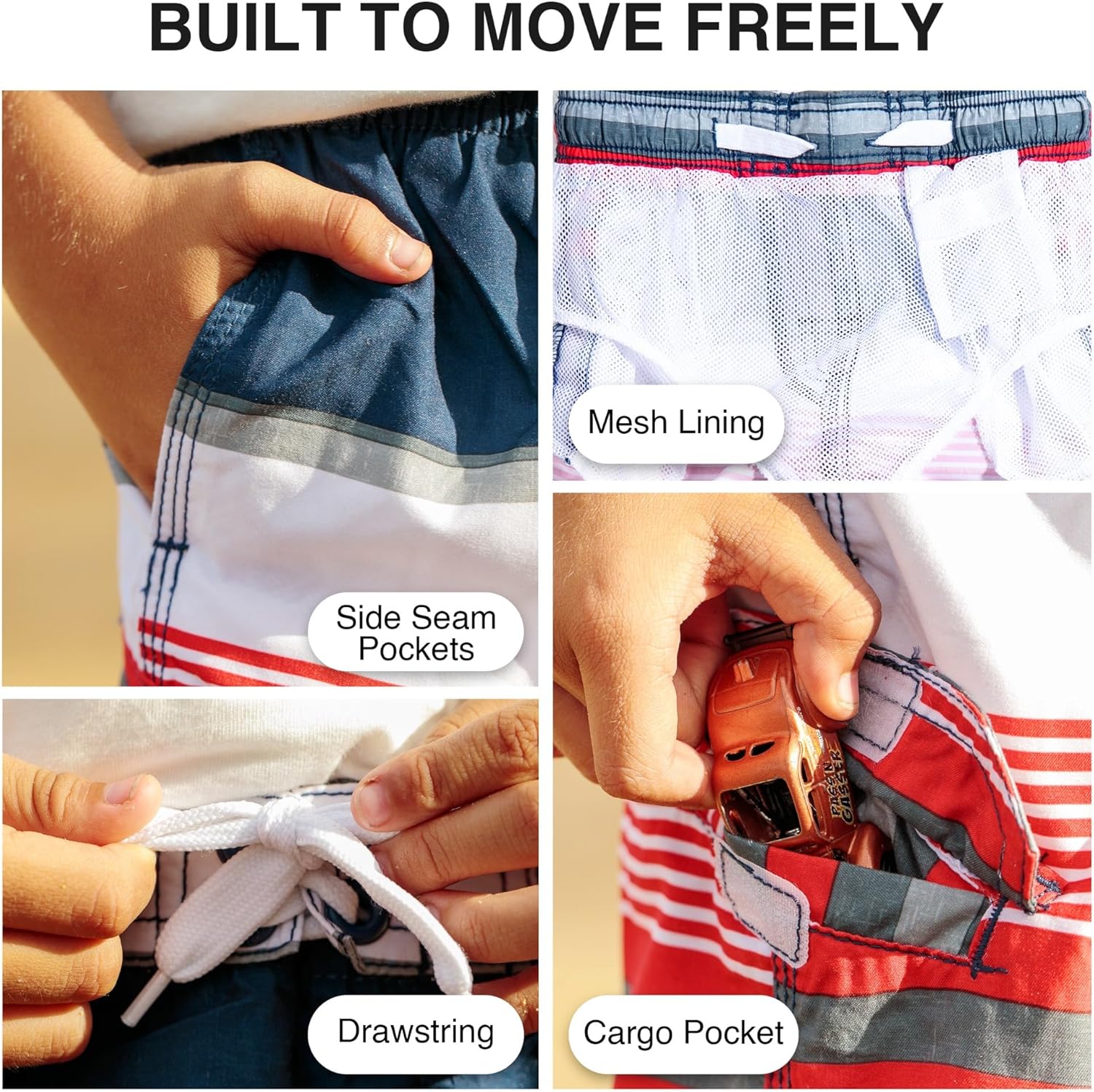 Kanu Surf Boys Viper Quick Dry UPF 50+ Beach Swim Trunk - Image 3