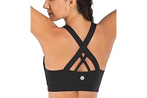 Crisscross Strappy Back Padded Sports Bra: The Perfect Fit for Club Pilates