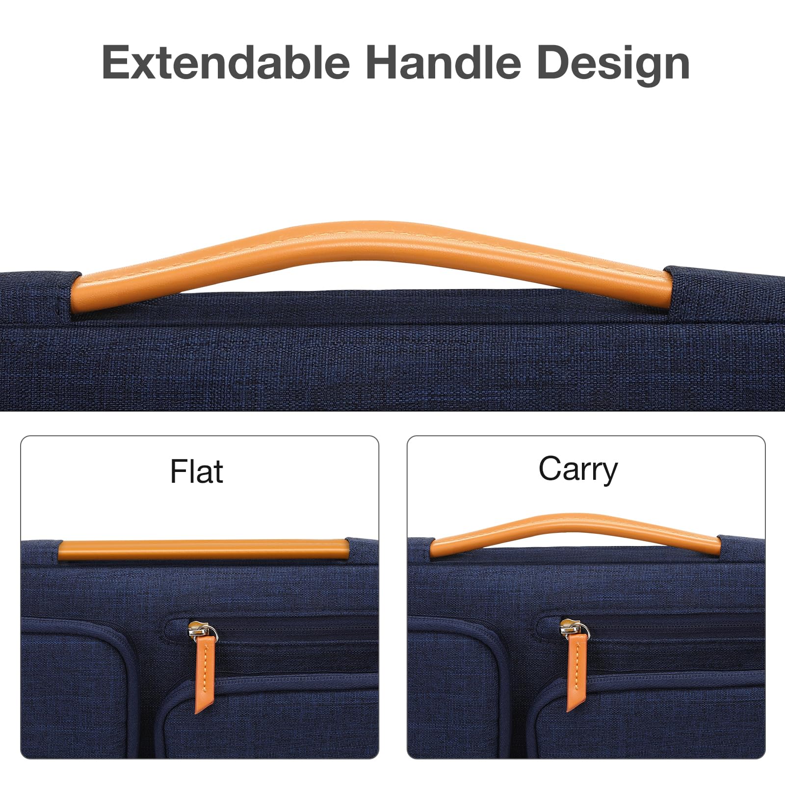 MOSISO Housse Ordinateur Portable 13 Pouces - Protection Robuste MacBook Air M3 M2 M1, Pro 13, Surface Pro - Pochette Noire Ouverte Sur Le Côté