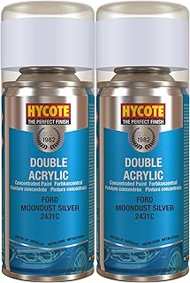 Hycote Double Acrylic Aerosol Car Spray Paint, Ford - Moondust Silver, 150 ml