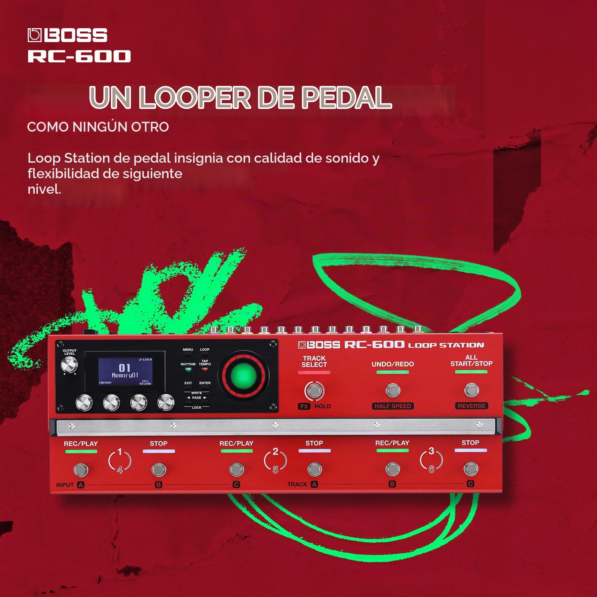 Amazon.com: BOSS RC-600 Estación de Loop Basada en Piso para