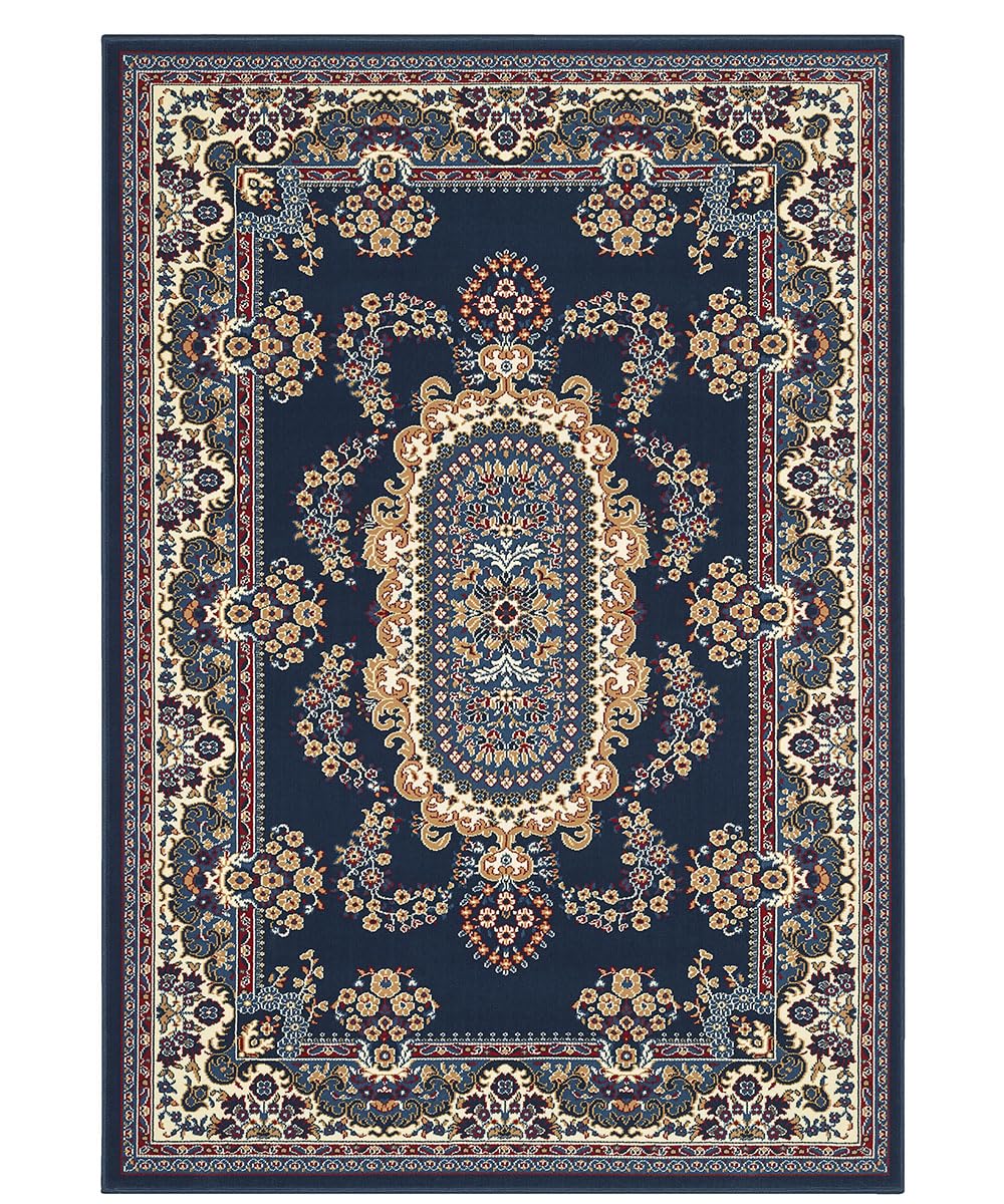 ROYAL SHIRAZ Tapis de salon design oriental persan classique 2063 bleu 160 x 230 cm