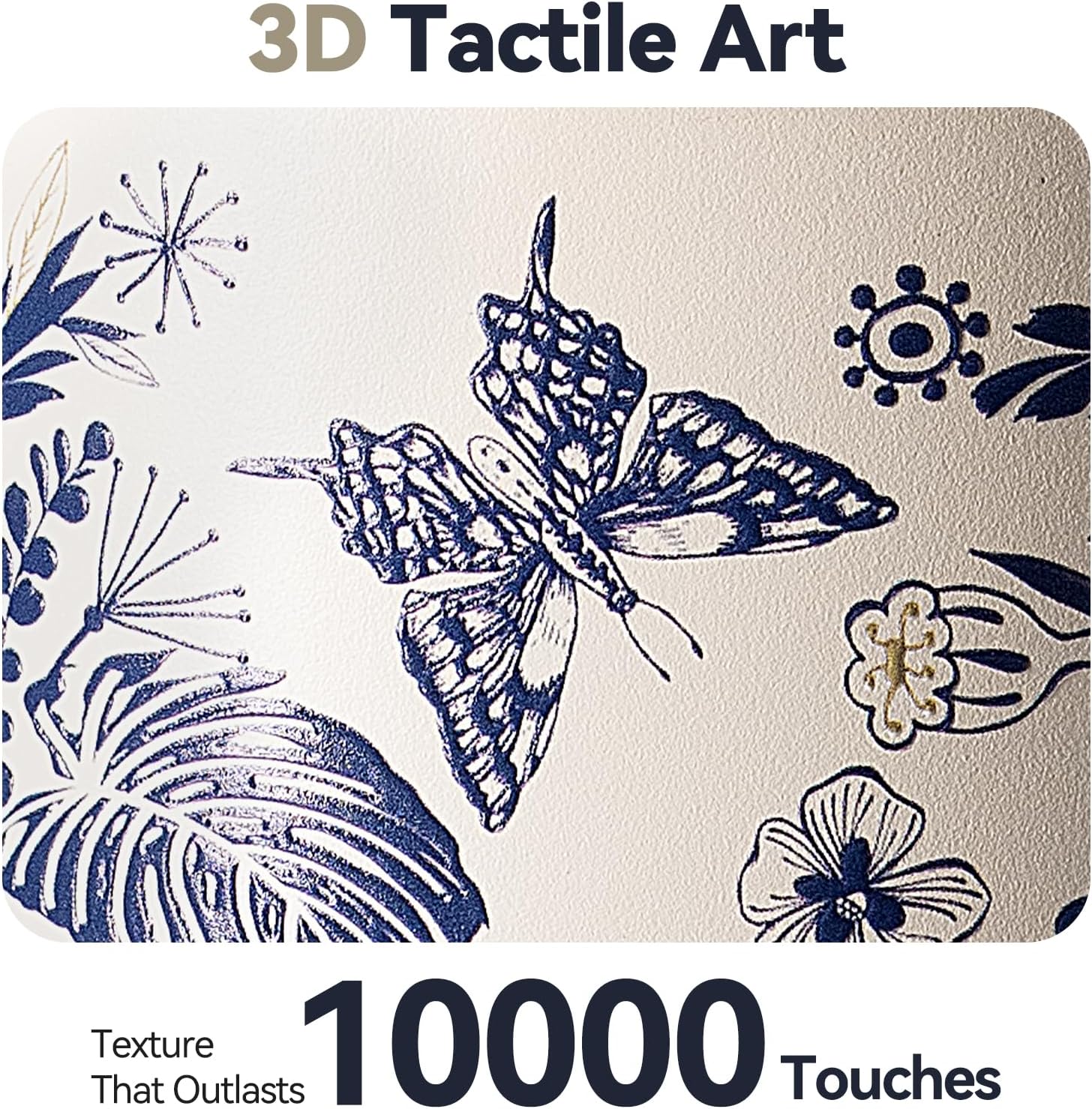 Sport Tumbler with Ceramic Lining 26oz with Sylish 3D Prittern, Double Wall Vacuum Insulated Water Bottle, Leak Proof Travel Tumbler for Gym & Outdoor, Sweat Proof, Carry Strap, Gift, Flower - Image 2