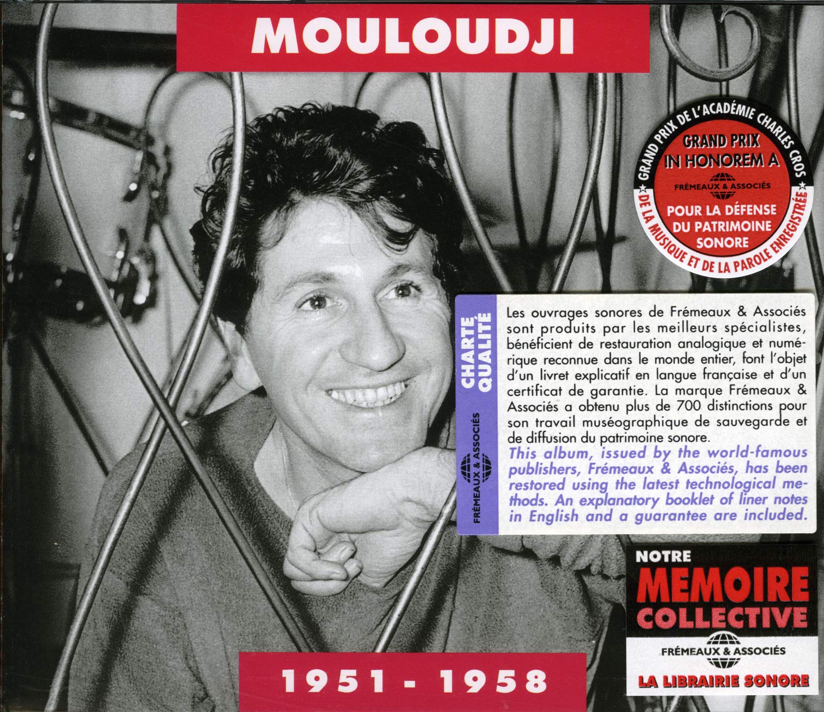 Mouloudji Anthologie 1951-1958 2CD New 3561302527727