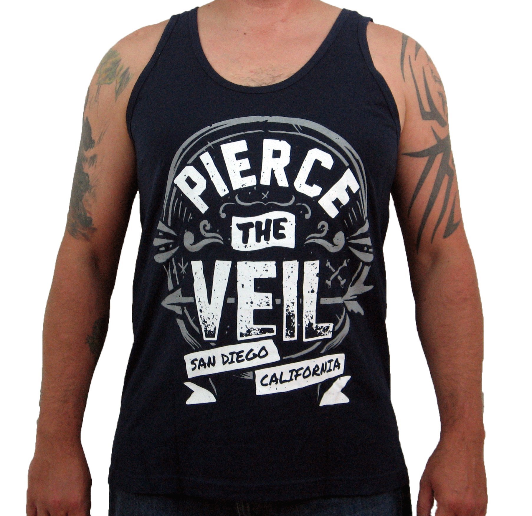 Hardcore Apparel Men's Pierce The Veil “Seal Logo” Tank Top