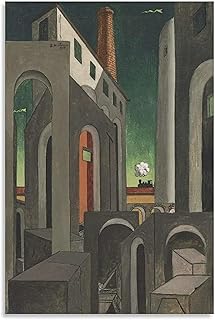 JRLDMD Quadro Camera da Letto Quadri metafisica di Giorgio De Chirico 19 Wall Art Quadro Quadri Poster Canvas Print Poster Decor 50x70cm x1 Senza Cornice