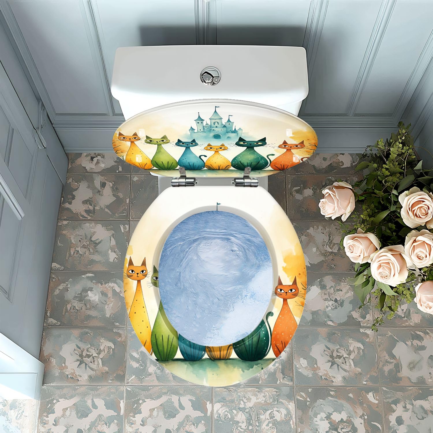 Sedile WC: rotondo in resina per bagno