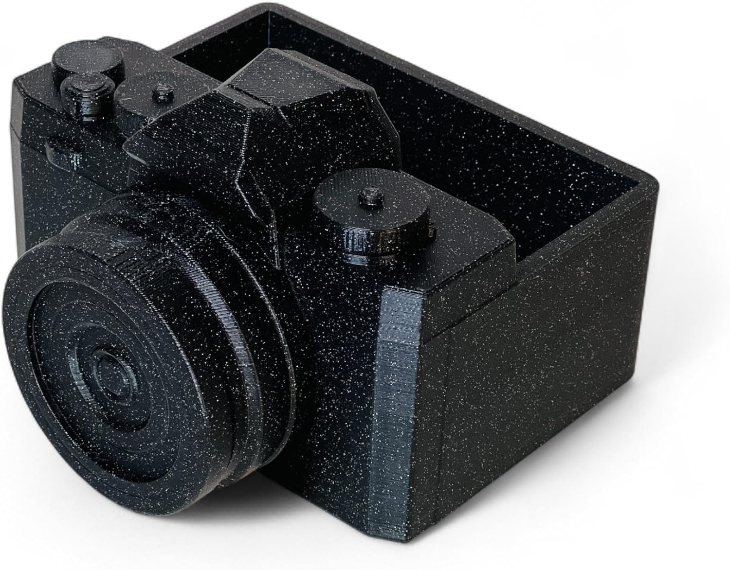 Camera Planter Succulent Home Decor Pot, Photographer Lovers, Indoor Household Planter, Great Gift Ideas (Galaxy Black)