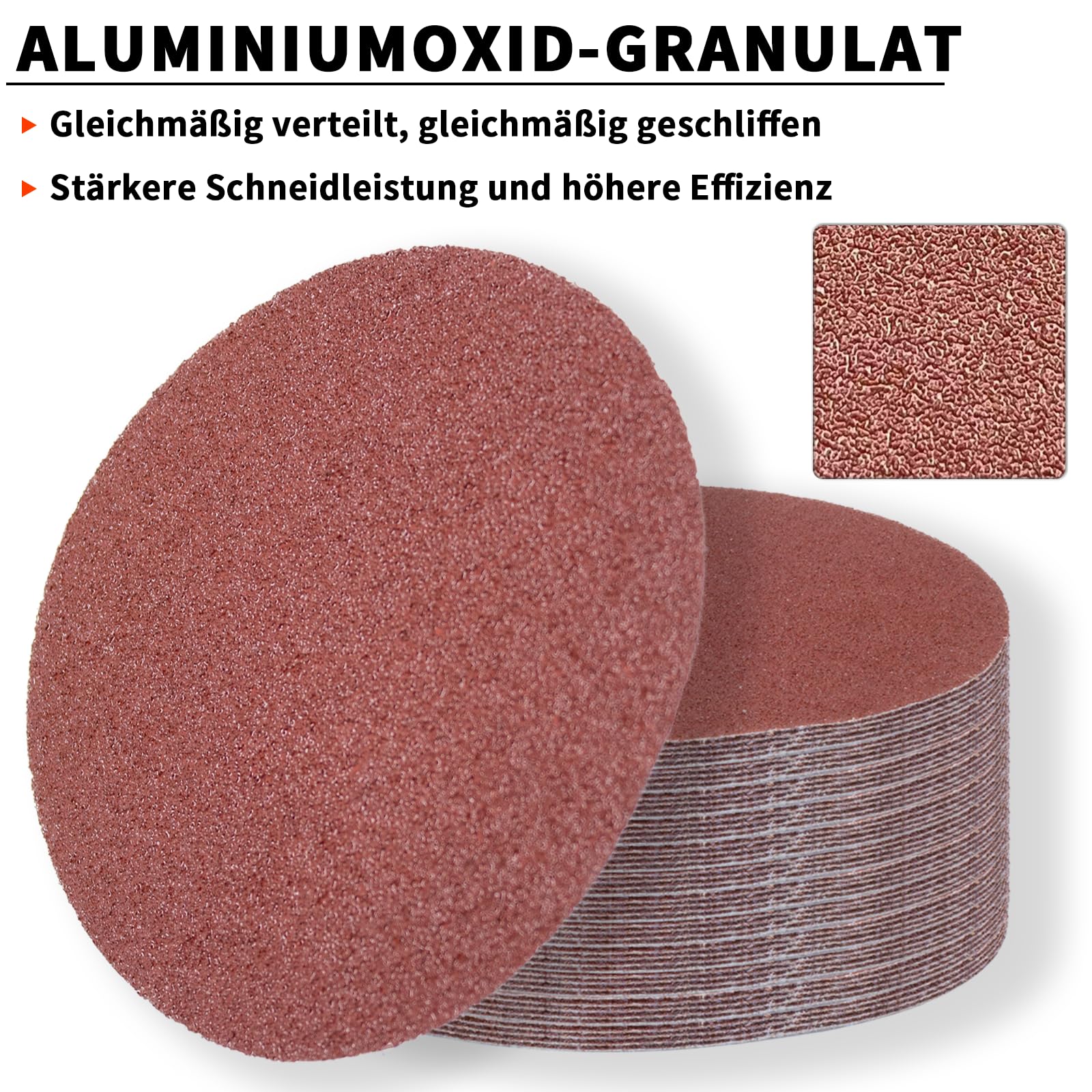 30 Disques Abrasifs 150mm Grain 180 - 15 Trous Pour Ponceuses Orbitale Bois Métal Peinture