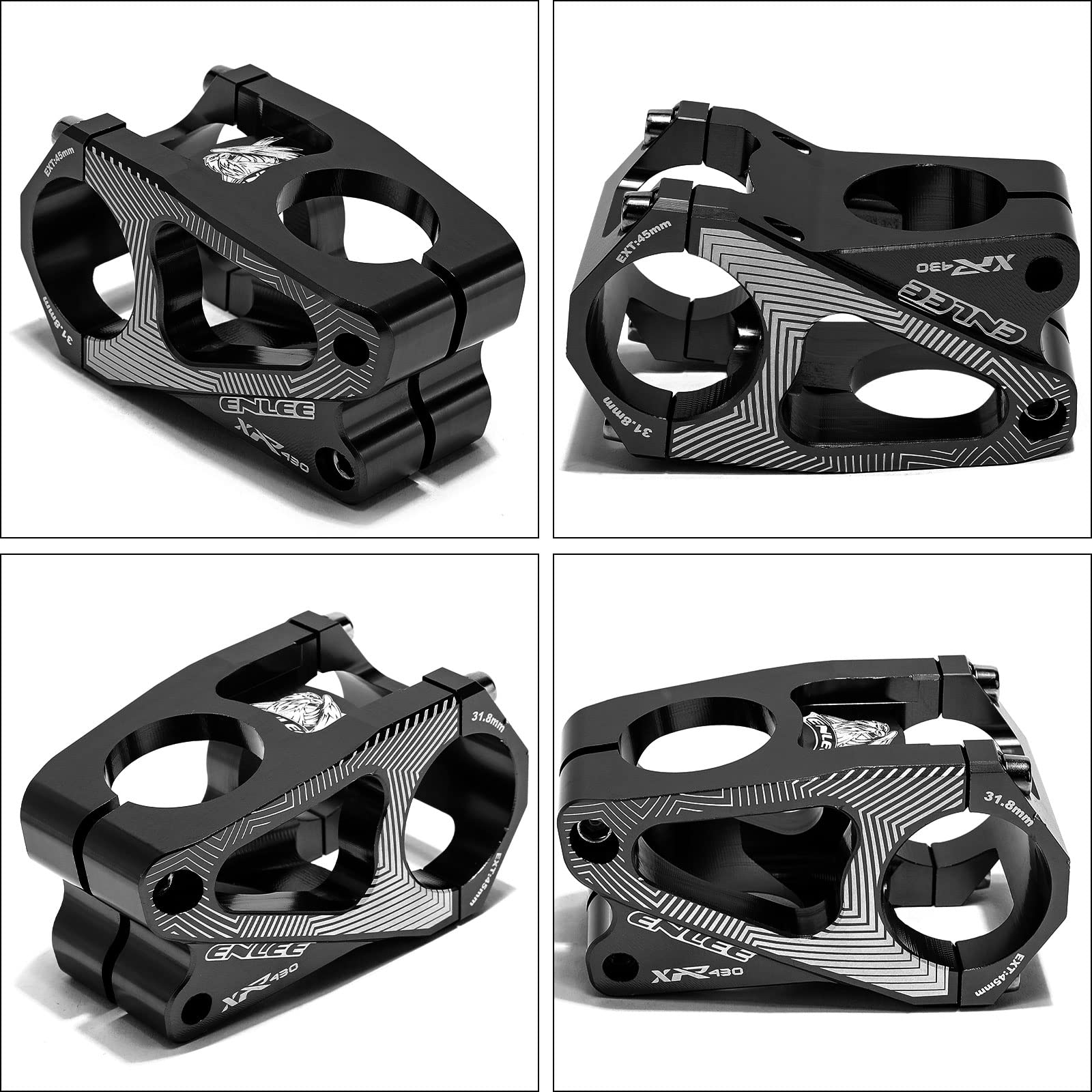 Amazon.co.jp: Sequpr 38.1mm ショートステム ブラック バイク