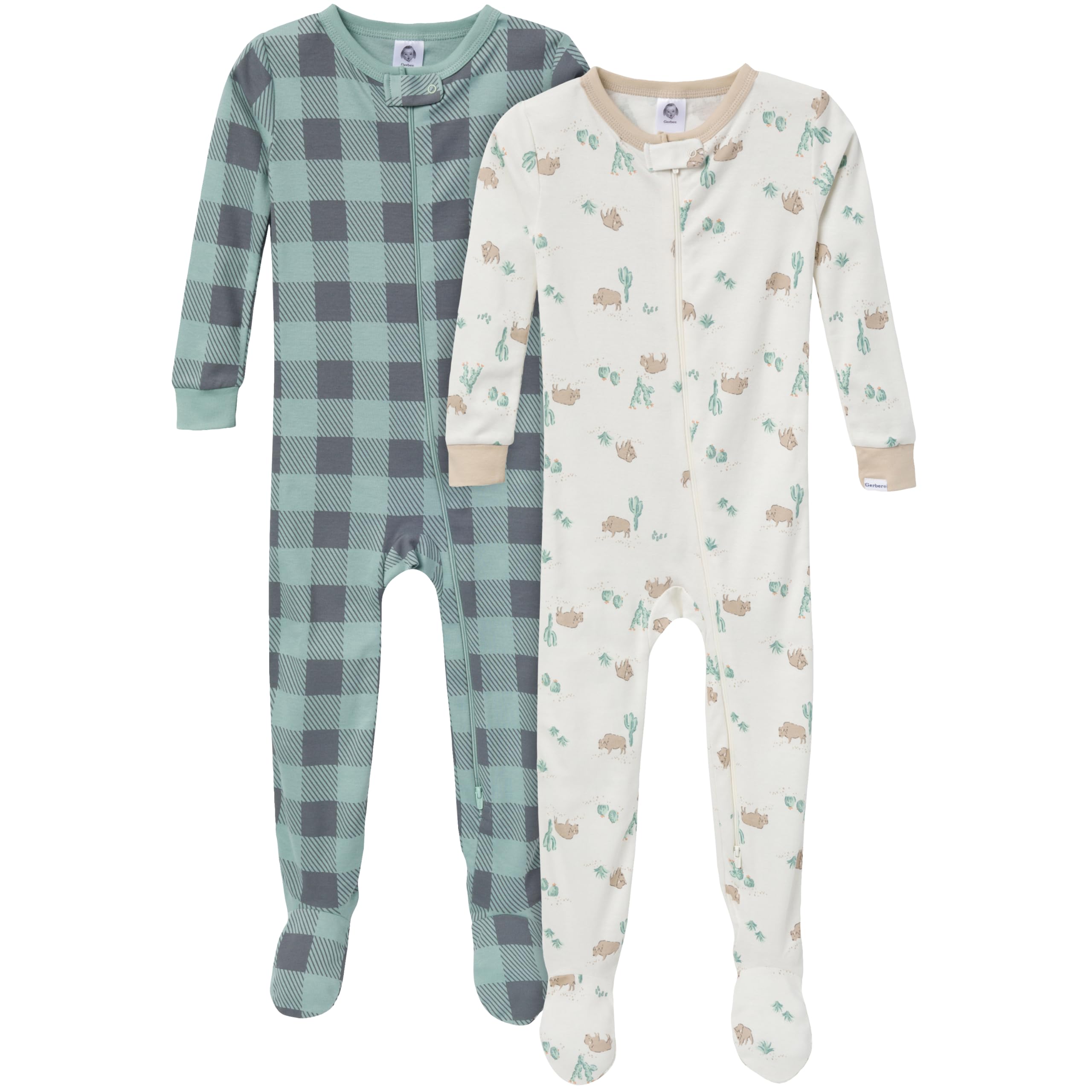 2-Pack Baby & Toddler Boys Camo Snug Fit Footed Cotton Pajamas