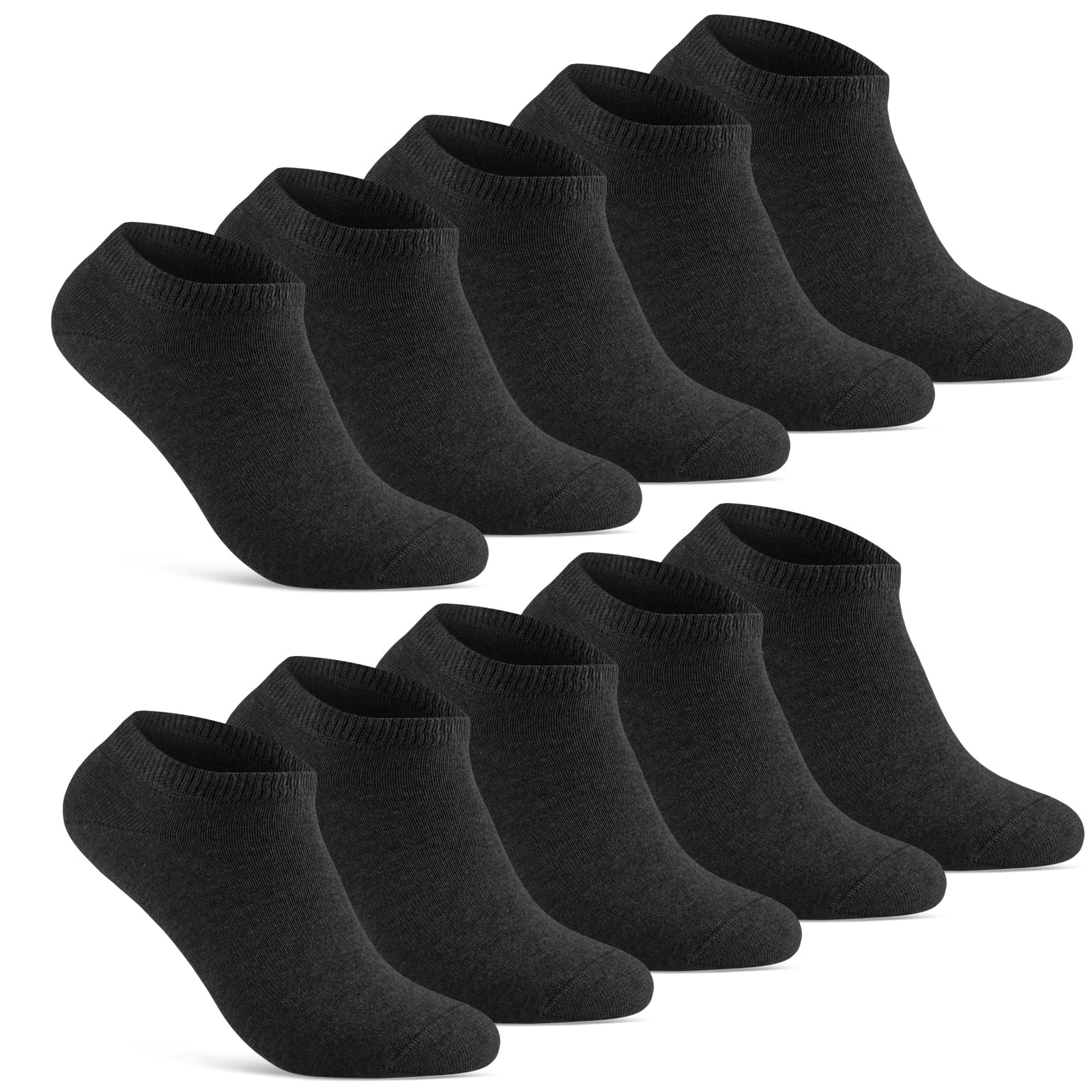 10 Paar Sneaker Socken Herren Damen kurze Sneakersocken aus Baumwolle