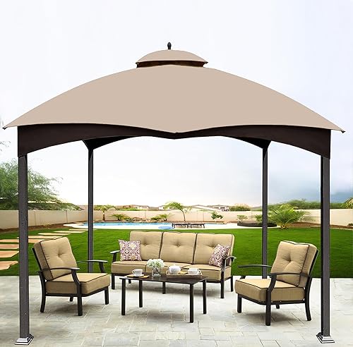 Miniatura 5 de SCOCANOPY Toldo de repuesto para el cenador Lowe's modelo #GF-12S004B-1  GF-12S004BTO (beige claro)