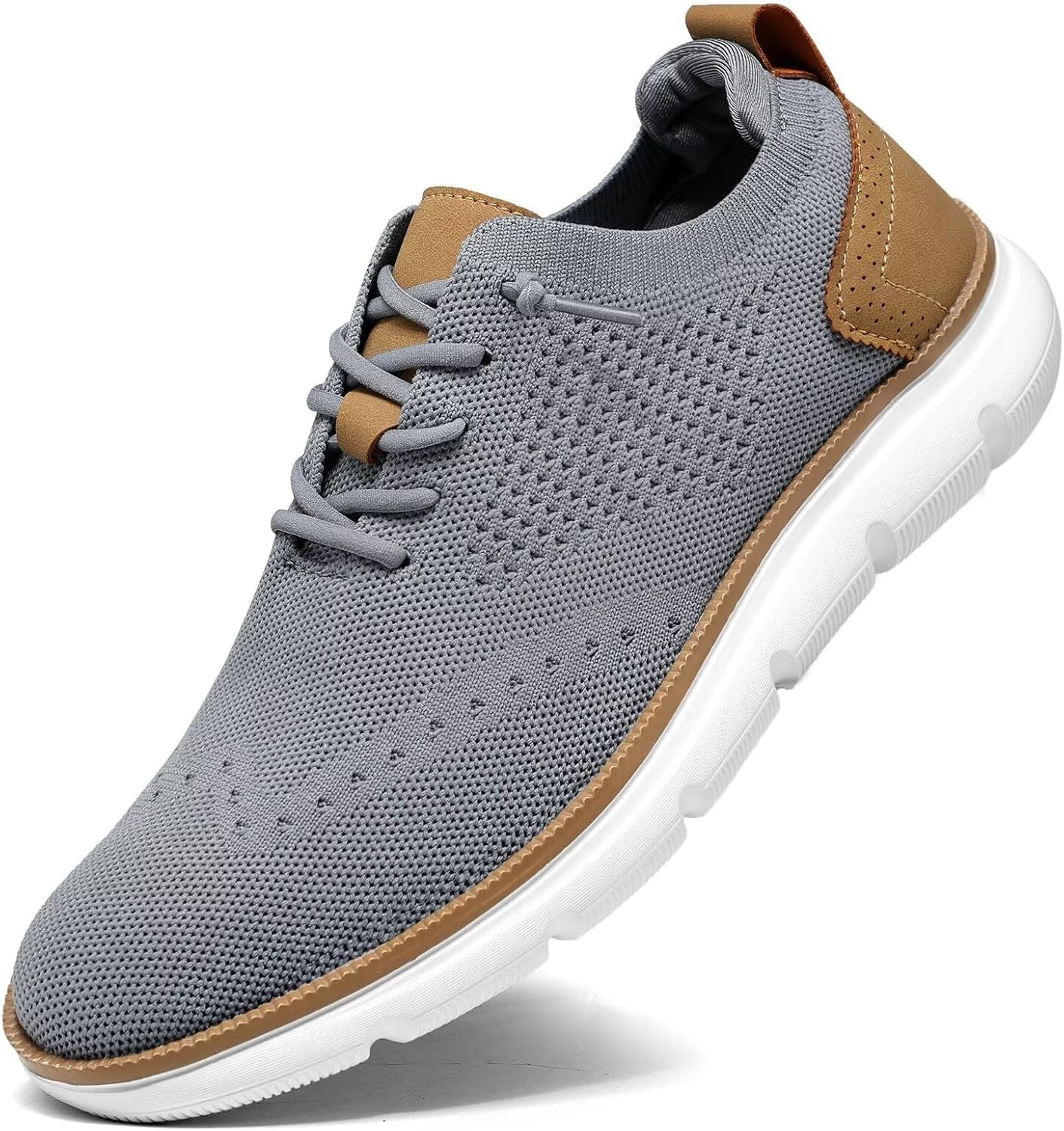 Men’s Dress Business Oxfords Shoes Breathable Mesh Classic Leisure Fashion Sneakers Lightweight Comfortable Casual Walking Shoes