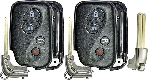 2 carcasas de repuesto para llavero Prox, compatibles con vehículos Lexus, MPN HYQ14ACX-NS-01 (sin electrónica ni chip en el interior)