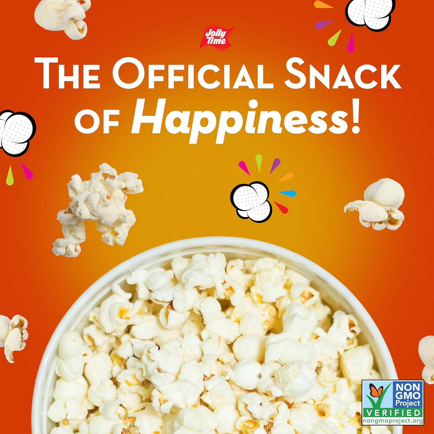 Jolly Time Simply Popped, Vegan, Dairy Free Microwave Popcorn, 3oz Sharing Bag, 3 Bags Per Carton (Simply Popped Sea Salt, 3 Ounce (Pack of 12))
