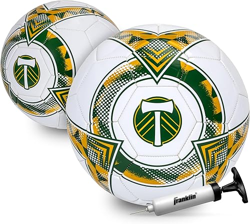 Miniatura 35 de Franklin Sports Pelotas de fútbol oficiales del equipo MLS - Balones de fútbol oficiales tamaño 5 - Balón de fútbol de tamaño y peso reglamentario