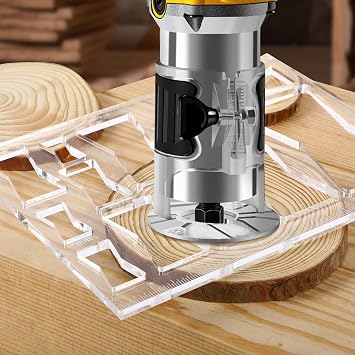 13-in-1 Woodworking Router Jig Kit - Bowtie, Butterfly Inlay & Decorative Templates - 10 x 7.9 inches
