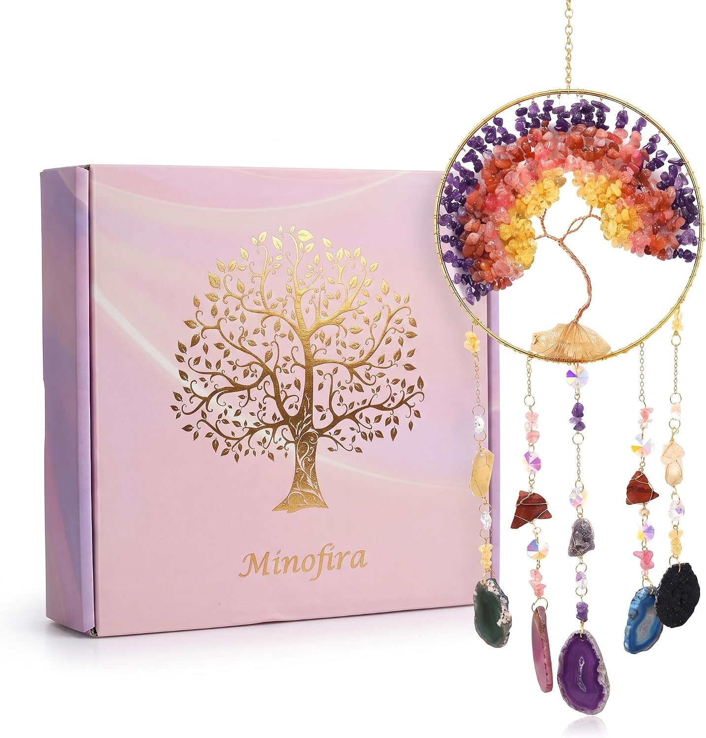 Tree of Life Dream Catcher with Metal Chain