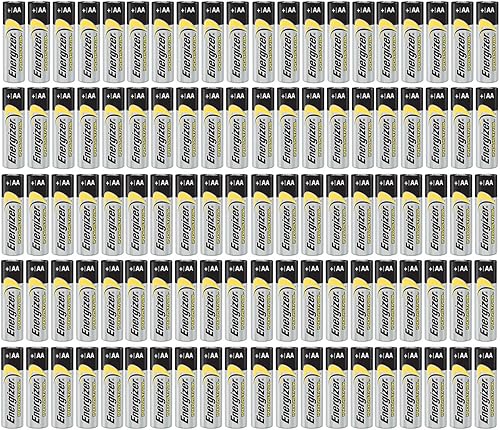 Energizer Industrial AA EN91 - Baterías alcalinas de 15 V LR06 de 100 unidades