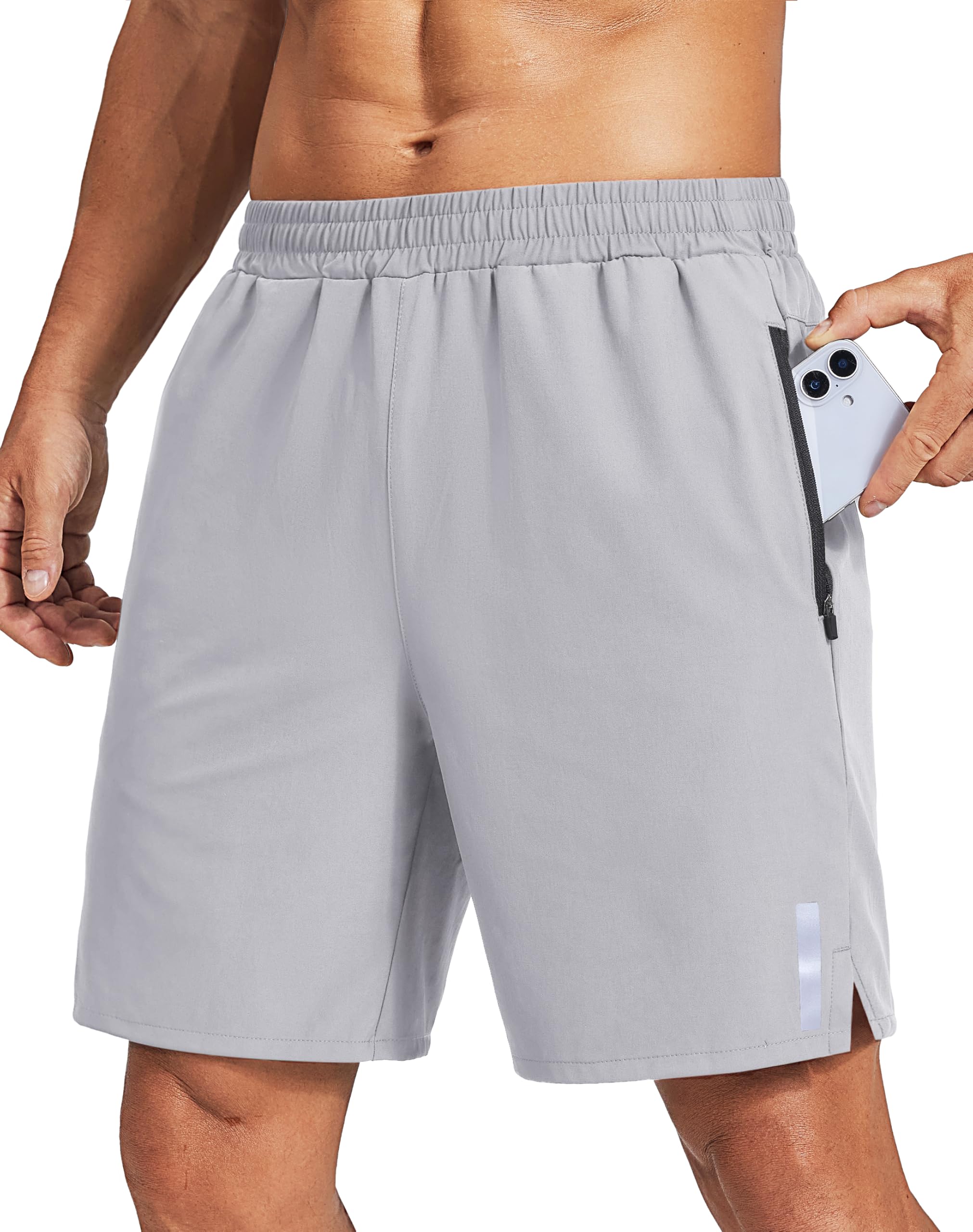 COOFANDY Mens Athletic Running Shorts Quick Dry 7 Workout Gym Short Lightweight Active Sport Short for Tennis Hiking