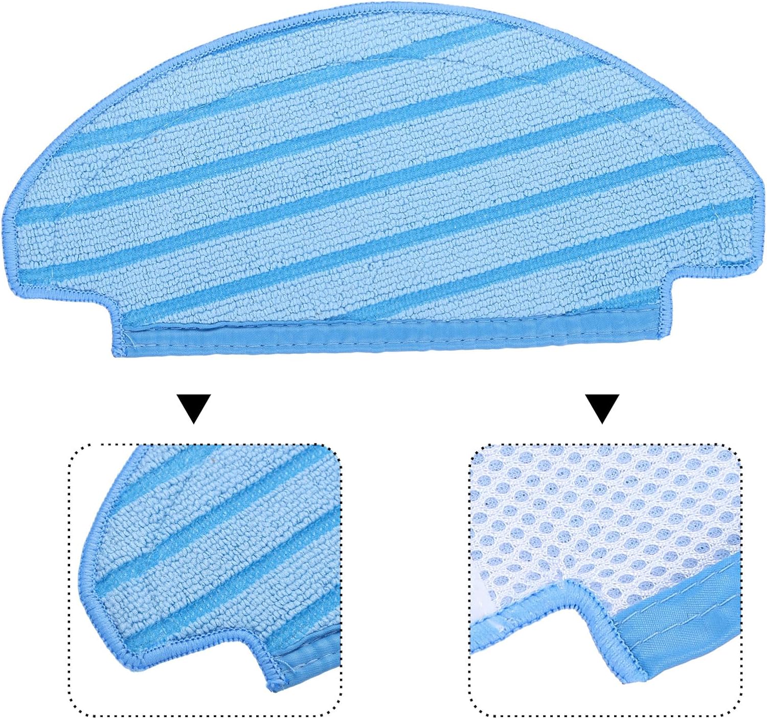 MECCANIXITY 10Pcs Washable Cloth Mop Pads Cotton Robot Vacuum Cleaner Accessories for Ecovacs for Deebot 920 950 T5 T5 Max, T5 Power/ N8/ N8 Pro/ N8 Pro+/N10 Plus Replacement Pads
