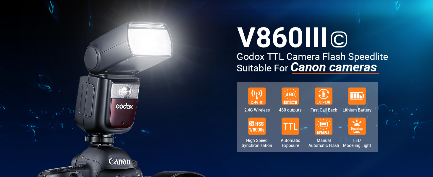 Godox TTL V860III Flash Canon kamerty.ma