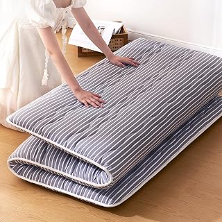 Jzbearapt Japanese Futon Mattress - High-Density Foam Tatami Mat, 80x39 Inch Thick Sleeping Pad for Adults Kids Guest Room Dorm