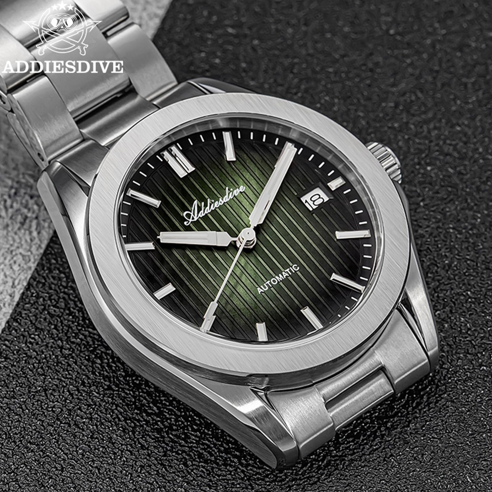 TACTICAL FROG AD2080 NH35A 38MM Mechanische Herren-Automatikuhr BGW9 Blau Leuchtend 20 bar Wasserdicht Saphir