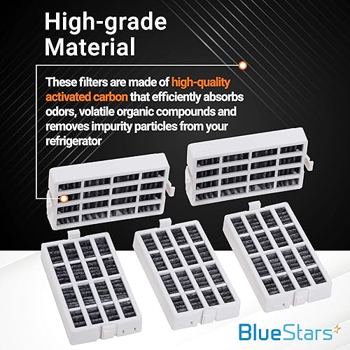 Miniatura 4 de BlueStars - Repuesto de filtro de aire W10311524 AIR1 FreshFlow  Ajuste exacto para refrigeradores Whirlpool KitchenAid Maytag  Sustituye a AIR-1
