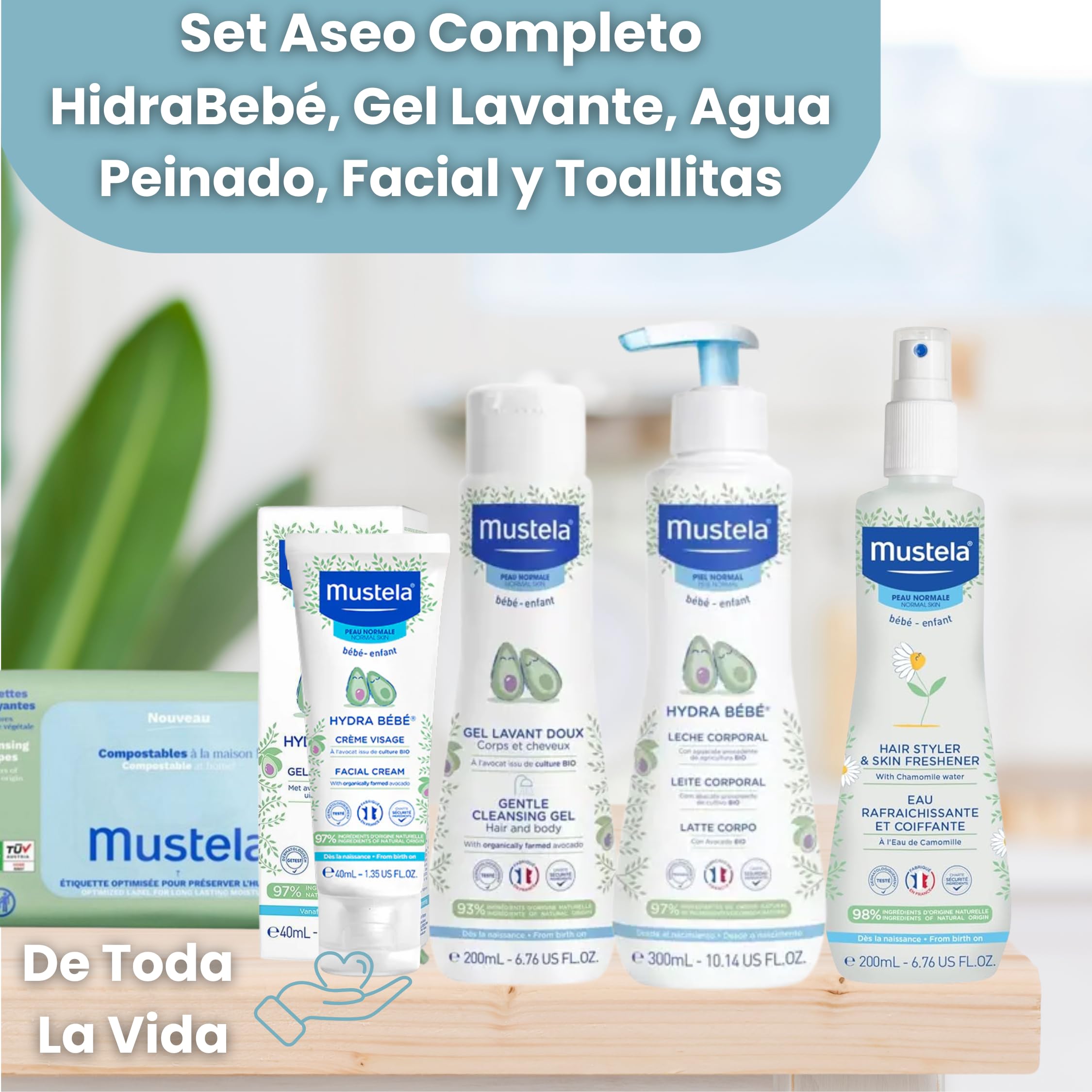 Cesta Bebé Recién Nacido Niña Velvet Deluxe (Rosa) | Canastilla con manta burbujas y Dou Dou bordados, set cosmético, primera puesta, pastel de pañales y marco del nombre