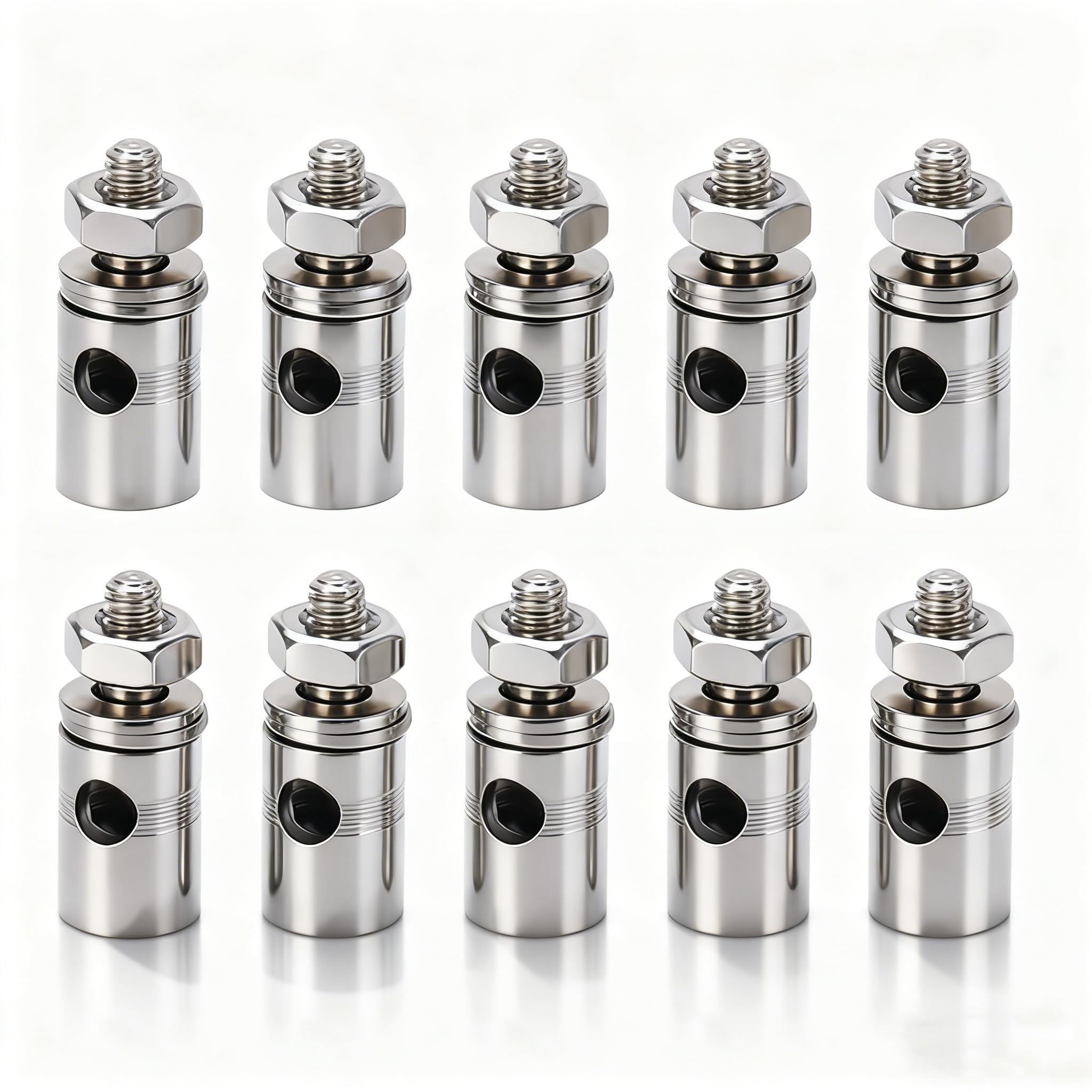 10 Pièces Mandrin En Fer M2/M3 Pour Avion RC - Chariot à Fil Métallique, Connecteur De Tige De Poussée