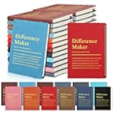 Chiisong 24 Pcs Employee Appreciation Gifts A6 Small Leather Journals Bulk Inspirational Different Maker Notebook Thank You Gift for Women Leadership Coworker Team Staff Christmas (Colorful)