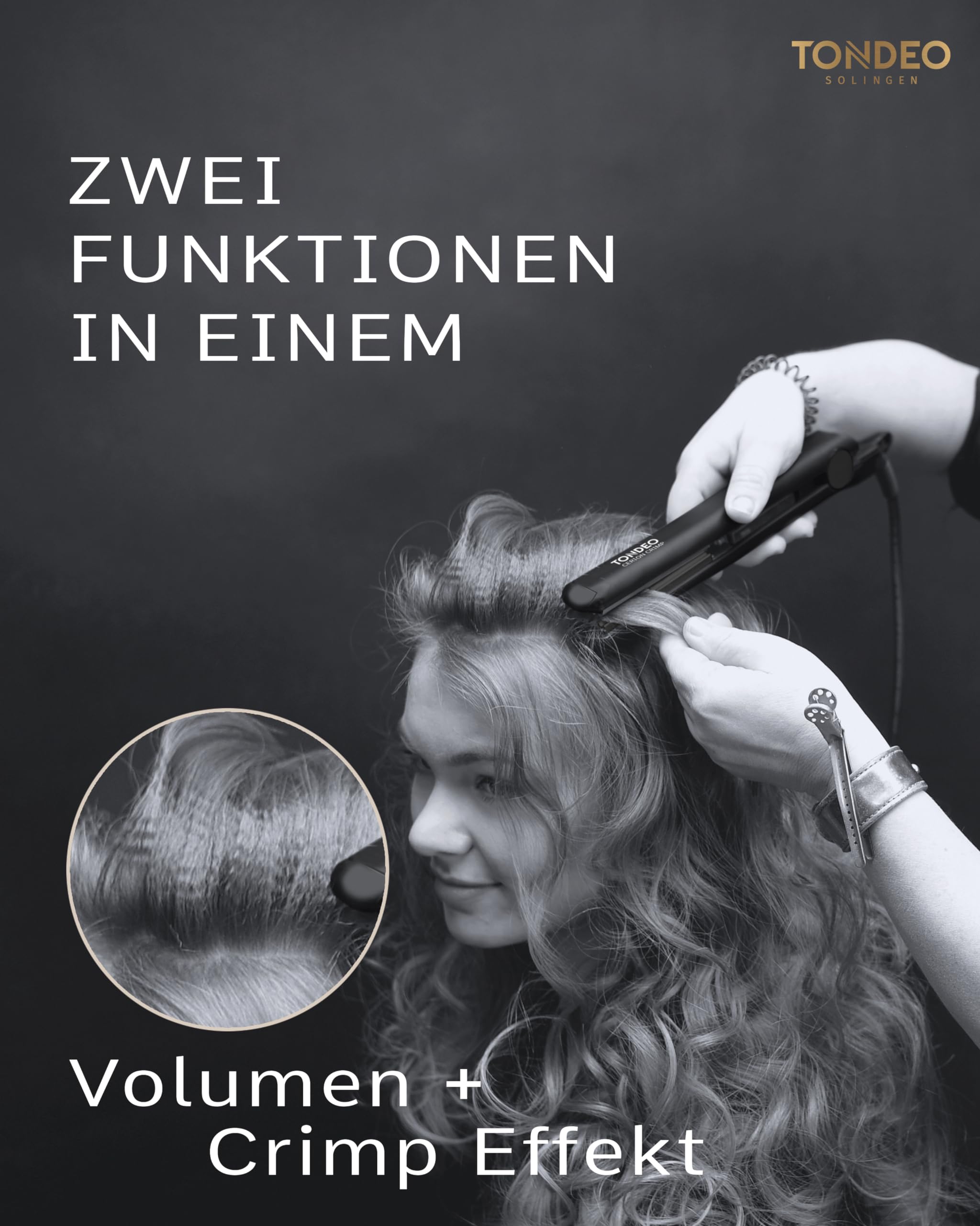 TONDEO Kreppeisen CERION CRIMP | professionelles Welleneisen