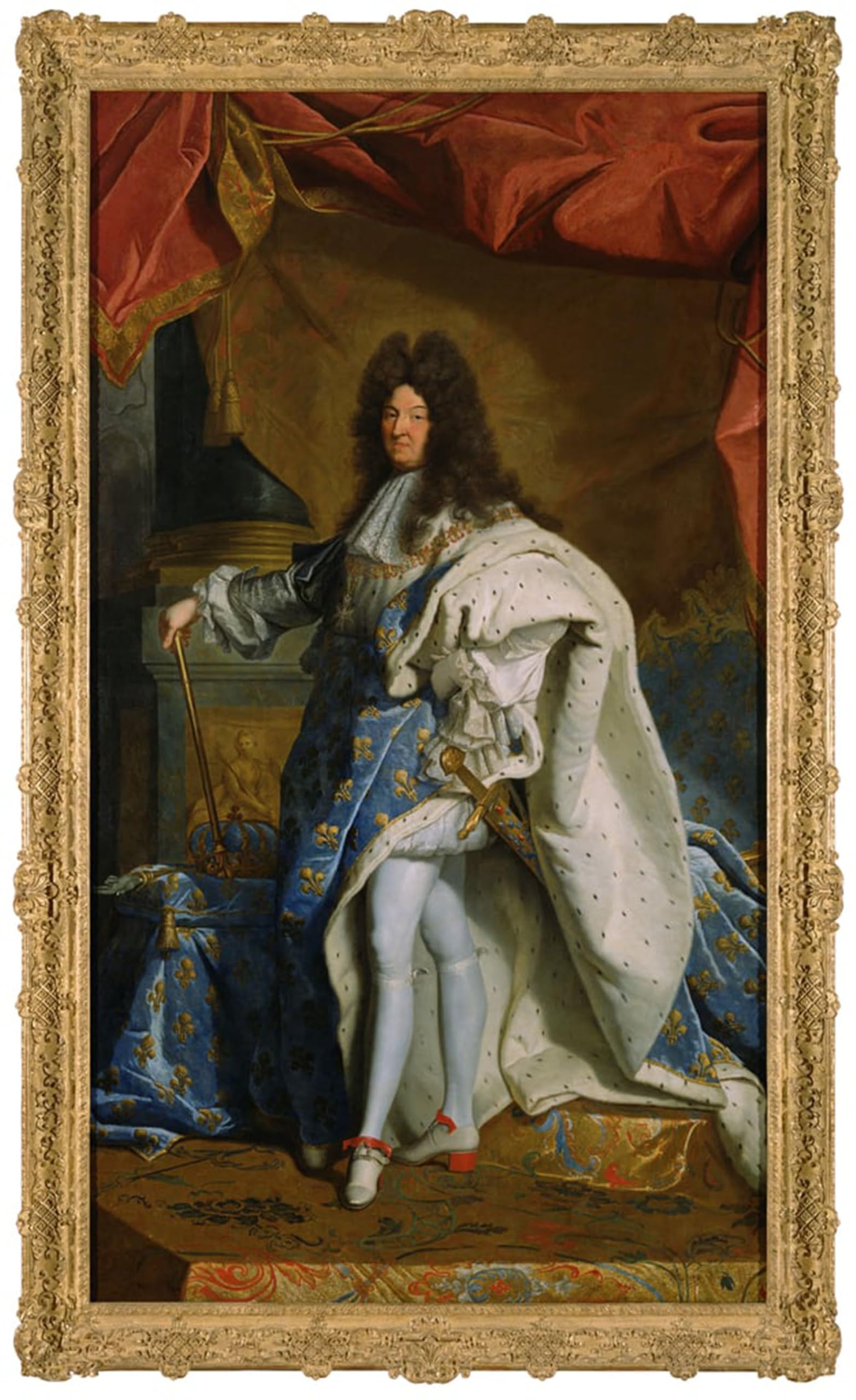 Posteriik No Frame Vintage Print Pop Art Landscape Artwork Portrait Of Louis Xiv By Hyacinthe Rigaud Art Prints For Office Home Decor 60X90cm