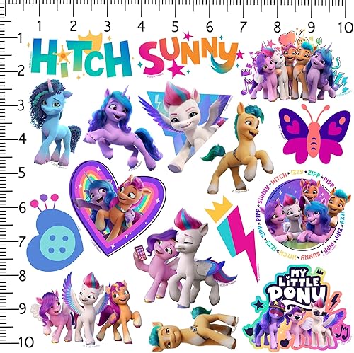 Miniatura 2 de My Little Pony Make Your Mark - Paquete variado de calcomanías de vinilo grandes de lujo, para laptop, botella de agua, álbumes de recortes,